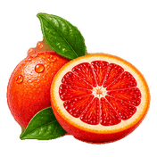 Illustration d’une orange sanguine coupée